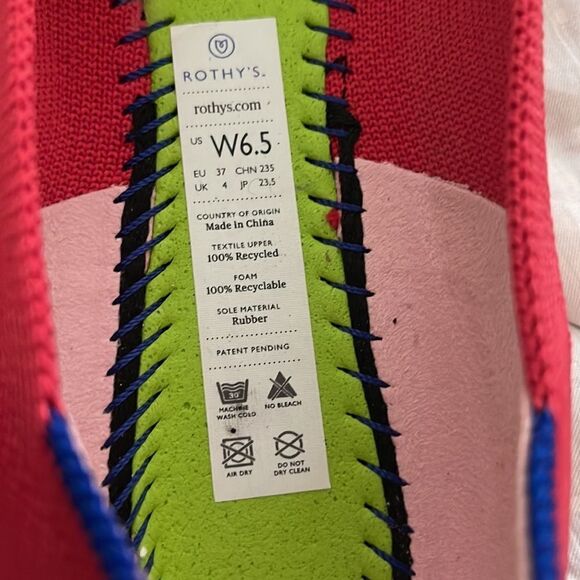Rothy’s Scooter Red Round Toe Flats 6.5 - Picture 7 of 10